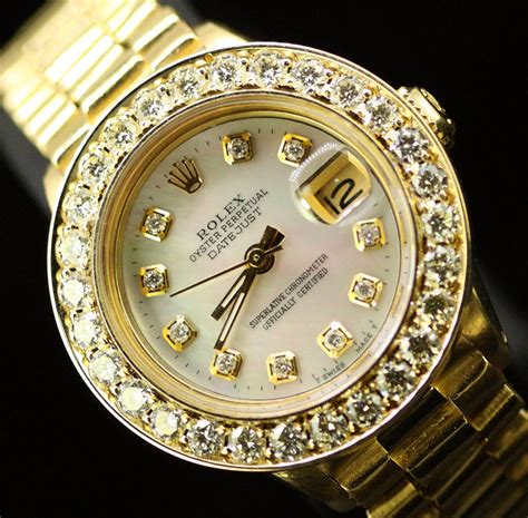 rolex watch diamond bezel prices.